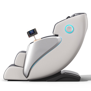 Fauteuil de massage électrique intelligent gris argenté avec bras robotique 3D, rail de guidage SL, pour usage domestique et massage corporel complet - Product Image 3