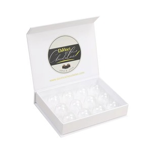 Boîte cadeau de luxe avec logo imprimé sur mesure, boîte d'emballage en carton rigide magnétique pour chocolat - Product Image 1