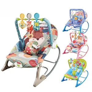 Multi Function Themes Baby Toddler Rocking Chair With Music Hanging Pendant Toys Vibrate Kids To Sleep Infant Rocker