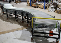 Convoyeur à rouleaux motorisé télescopique flexible et extensible de 35 pieds pour entrepôt logistique, pour boîtes en carton