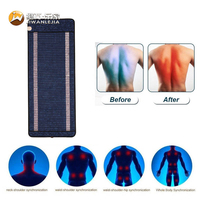 Tapis de massage thermique personnalisé Jiwan Lejia avec logo, pierres de tourmaline et d'améthyste pour studio de bien-être