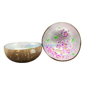 ชุดชามกะลามะพร้าวหลายรูปทรงโบราณชุดถ้วยชาม100% เป็นมิตรต่อสิ่งแวดล้อมเครื่องใช้สำหรับการตกแต่งบ้าน - Product Image 3