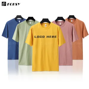 High Quality 100% Cotton Blank Men's T-Shirts Heavyweight Oversized Tshirt Printing Custom T Shirt Men