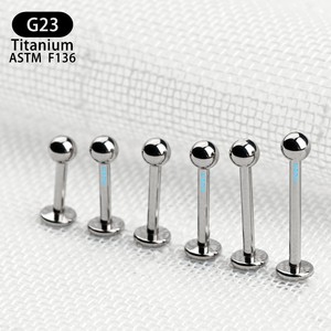 Clous en titane G23 ASTM F136 de 7 mm, 8 mm, 9 mm, 10 mm, 12 mm pour piercing des lèvres, des oreilles et du nez - Product Image 2