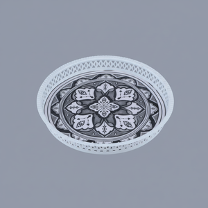 Bandeja de té de metal marroquí - Product Image 1