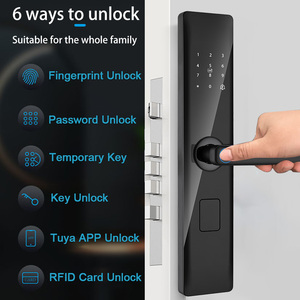 Xsdts tuya <span class=keywords><strong>wifi</strong></span> thông minh kỹ thuật số khóa cửa với vân tay mật khẩu thẻ và chìa khóa mở khóa 5-trong-1 Keyless nhập cho biệt thự nhà - Product Image 3