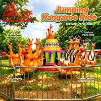 Manèges de Parc d'Attractions : Machine à Sauter Kangourou avec Conception 3D Gratuite