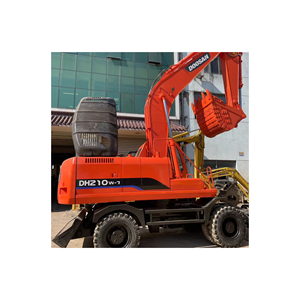 Excavadora Doosan usada de alta calidad, excavadora hidráulica de rueda de DH210W-7 Doosan en excelentes condiciones a la venta - Product Image 1