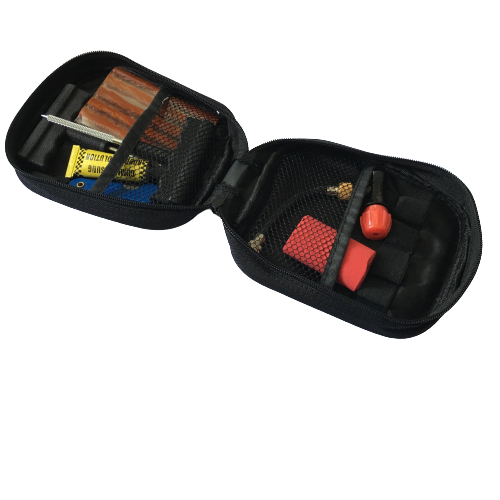 Набор для ремонта бескамерных шин мотоцикла с картриджем Co2 + шнуры для шин + цемент + спуск и сумка для переноски для Isuzu