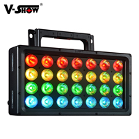 VSHOW Q8 Queen 28pcs 20W RGBWA UV 6in1 Puissant Lavage Led Luminaire IP66 Panneau de Scène Extérieur Éclairages Pour Dj Club Concert