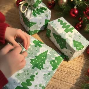 Giấy gói quà Giáng sinh chất lượng cao bán buôn, giấy gói quà tùy chỉnh, bao bì cho hộp quà, giày - Product Image 3