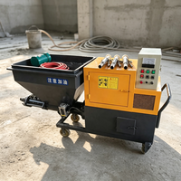 Machine robuste de projection de mortier avec pompe à mortier 60m pour le revêtement des canaux de drainage et des conduites de culverts