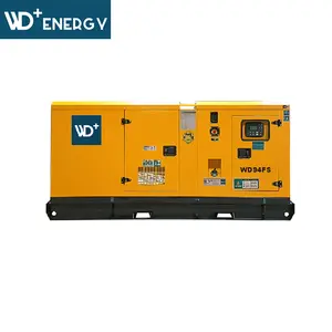 WD + Energy WD94FS sessiz dizel güç üretimi 94kVA 400v 50Hz 3 fazlı FAWDE 4DX23-78D teknik veri sayfası