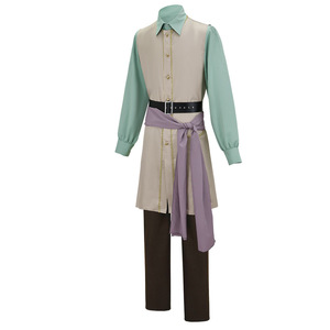 Ensemble de costumes de cosplay Mango Captain N Clark, veste, chemise et pantalon de pirate rétro pour adultes, fête d'Halloween, jeu de rôle - Product Image 1