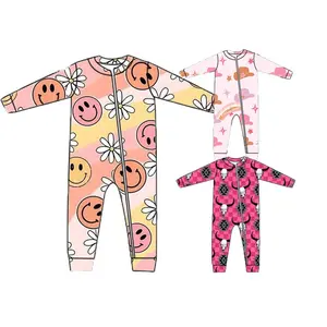 Low Moq Babi Toddler Romper Jumpsuit Baby Zip Sleepsuit Organic Clothes Baby Bamboo Infant Onesie Romper