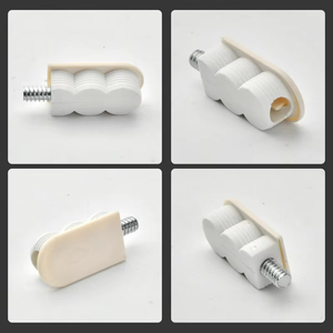 Conectores de Muebles 3 en 1 Modernos con Cierre de Leva y Tornillo, Mini Conectores de Acero y Plástico para Puertas de Armario, Sistema de Elevación para Montaje en Pared, No Desmontables - Product Image 4