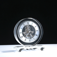 Offre Spéciale K9 cristal clair décor horloge murale élégant bureau trophée pour faveur de mariage ou Souvenir cadeau cristal artisanat