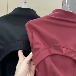 <span class=keywords><strong>Veste</strong></span> de sport pour <span class=keywords><strong>femme</strong></span> Lemon, <span class=keywords><strong>veste</strong></span> d'extérieur en nylon extensible avec fermeture éclair, pour la course à pied, le yoga, le jogging, haut à manches longues, <span class=keywords><strong>veste</strong></span> en polaire - Product Image 2