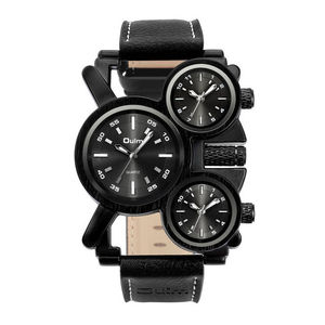 2022 <span class=keywords><strong>orologi</strong></span> da <span class=keywords><strong>uomo</strong></span> Oulm nuovo 1167 orologio al quarzo maschile stile <span class=keywords><strong>Vintage</strong></span> Design unico 3 <span class=keywords><strong>orologi</strong></span> da polso sportivi da <span class=keywords><strong>uomo</strong></span> con cinturino in pelle fuso orario - Product Image 6