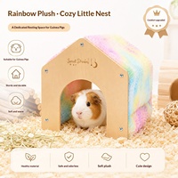 Maisonnette écologique, robuste, durable, douce et confortable pour cochons d'Inde et hamsters