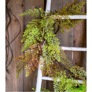 Chasing Art Guirlande murale artificielle en eucalyptus 100cm-200cm, Décoration de plafond de mariage, Plante verte douce pour aménagement intérieur - Product Image 4