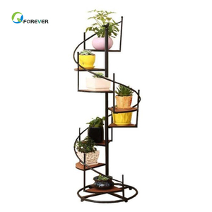<span class=keywords><strong>Escalera</strong></span> de Caracol de Hierro Forjado, Soporte para Plantas de Piso, Soporte para Flores de Varias Capas - Product Image 6