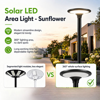 Lampe solaire de jardin extérieure IP65 étanche, éclairage de chemin avec matériau ignifuge V0, garantie 3 ans pour aménagement paysager