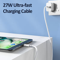 Cable de Carga USB C PD de 27 W y 1 m para iPhone 14 13 12 11 Pro Max, iPad y Teléfonos con Conector Lightning