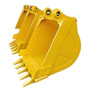 Bucket Excavator Mini Baru OEM Haoen SH60 8 Ton, Gigi Bucket Standar, Suku Cadang Material Q355B/NM500, Bersertifikasi ISO9001