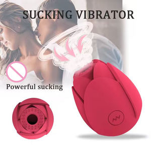 Vibrador con Forma <span class=keywords><strong>de</strong></span> Rosa para Estimulación Vaginal, Succión <span class=keywords><strong>de</strong></span> Pezones, Lamido Oral y Estimulación del Clítoris, Potente Juguete Sexual para Mujeres - Product Image 3