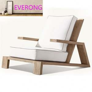 <span class=keywords><strong>Salon</strong></span> <span class=keywords><strong>de</strong></span> <span class=keywords><strong>jardin</strong></span> moderne et simple en teck, imperméable, résistant aux rayons du soleil, terrasse, canapé paresseux, mobilier en bois massif décontracté, combinaison - Product Image 2