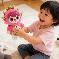 Collection de poupées en peluche tendance, série fruits, personnages en vinyle, boîte mystère, personnalisable OEM, série Pitaya