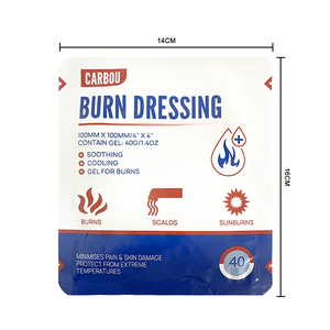 ผู้ผลิตคาร์บูที่เพิ่มขึ้นการผ่าตัดปิดแผลฆ่าเชื้อการดูแลการเผาไหม้ทางการแพทย์ขั้นพื้นฐานชุดเครื่องแป้งธรรมชาติสําหรับแพ็ค - Product Image 3