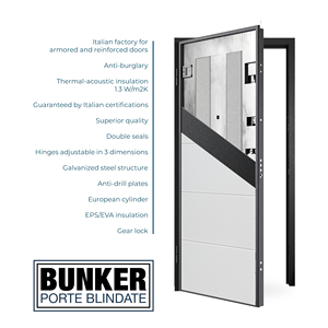 Afrodite Puerta de fibra de vidrio de seguridad de acero galvanizado de alta calidad Fácil instalación Diseño moderno Apertura manual Antirrobo - Product Image 4