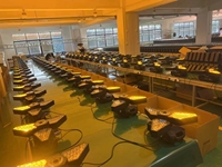 Ventilateur rétro rotatif à 3 pales avec lumière, lampe à effets spéciaux pour scène, festival de musique, bar, ambiance et diffusion en direct