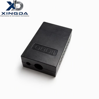 Boîtier électronique OBD2 noir mat, boîtier en plastique OBDII pour équipement de diagnostic embarqué automobile, coque de circuit imprimé