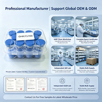 Poudre de Qualité Cosmétique GHK-Cu Bleue Lyophilisée Pure à 99% pour Soins de la Peau, Fourniture Directe d'Usine du Guangdong