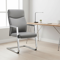 Chaise de Visiteur Exécutive Moderne en Cuir de Luxe, Confortable, à Base Fixe, pour Bureau, Salle de Conférence et Salle d'Attente - Vente en Gros Usine