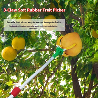 Nouveau cueilleur de fruits à trois griffes à haute altitude pour les fournitures de jardin kaki, pêche, pomme et poire
