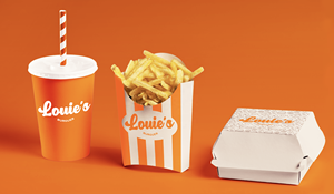 Boîte à hamburger en papier ondulé avec couvercle et emballage de fast-food double face avec impression en gros - Product Image 5