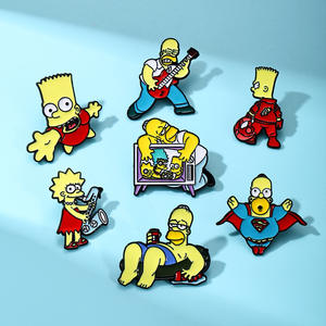 Pin <span class=keywords><strong>de</strong></span> Solapa <span class=keywords><strong>de</strong></span> Metal Esmaltado <span class=keywords><strong>de</strong></span> Los <span class=keywords><strong>Simpson</strong></span> (Homer, <span class=keywords><strong>Bart</strong></span>, Lisa) <span class=keywords><strong>de</strong></span> Animación Americana para Mochila, Sombrero, Regalo - Product Image 2