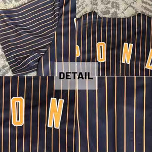 Jersey Baseball Gaya Kota Grosir, Bernapas, Ukuran Besar, Hitam Kuning Putih, Jahitan Rapi, Pakaian Softball - Product Image 4