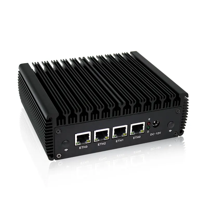 Topton 4LAN Gigabit Ethernet Nic Firewall Micro Apparaat/Mini Pc Celero J4125 Quad Core Router, blote Computer AES-NI Ordinateur