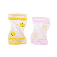 Minuteur liquide en forme de S, mouvement liquide, pour jouets sensoriels, minuteur à huile en plastique