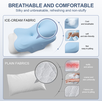 Oreillers personnalisés Lianda avec logo, oreiller orthopédique en mousse à mémoire de forme, soutien cervical ergonomique, oreiller pour dormir sur le côté pour le lit