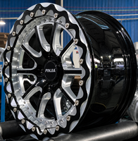 Jantes de course PJ Drag Racing Beadlock polies 13" 14" 15" pour Chevrolet Camaro SS ZL1 LT1 Corvette C5 C6 C7 C8 Stingray Z06 ZR1