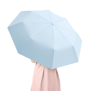 Venta al por mayor paraguas de 3 pliegues logotipo personalizado impresión panel de recubrimiento de oro impresión UV fabricante chino barato promocional Paraguas - Product Image 5