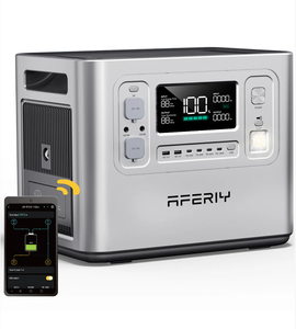Aferiy 2400W Portable Power Station for Emergency Household <b>Solar</b> Power Portable <b>Generator</b> - Product Image 1