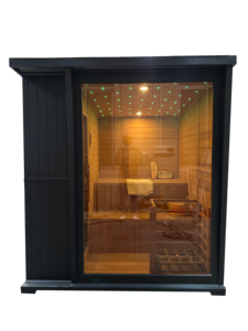 Sauna Cuadrada de Alto Rendimiento para Exteriores, para 4 Personas, para Controlar la Presión Arterial, Sauna Energéticamente Eficiente para Aliviar la Ansiedad - Product Image 2