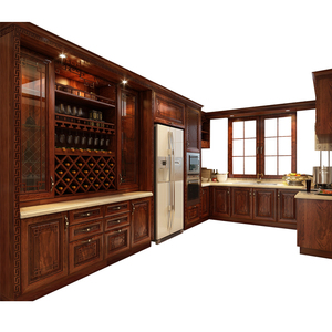 Meubles de cuisine en bois massif chinois, personnalisation complète de la maison - Product Image 2